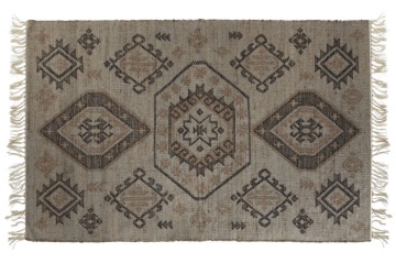 Covor kilim decorativ natural din iută și bumbac , "Kilim"