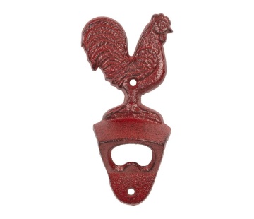 Desfacator sticle, din fonta, cu model, Basse Cour Red - Img 1