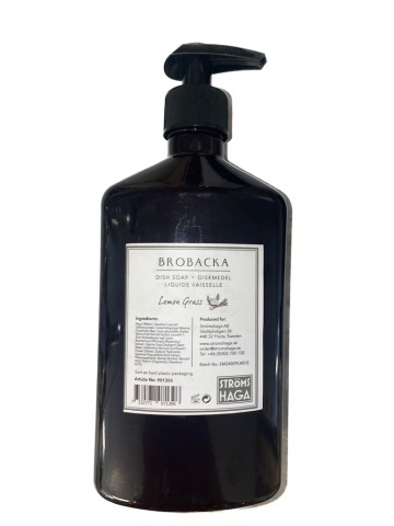 Detergent de vase vegan cu parfum de lemongrass, 520 ml, „Brobacka Lemongrass" - Img 3