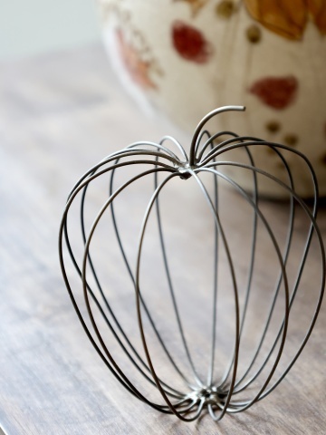 Dovleac decorativ, din metal, D9cm, Pumpkin - Img 3