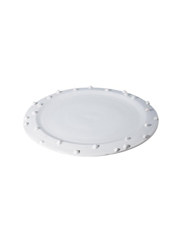 Farfurie alba din ceramica, D35cm Dante
