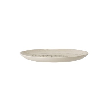 Farfurie din ceramică cu flori de câmp aplicate manual, D21×H2 cm, „Bea" - Img 4