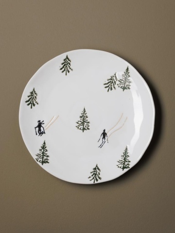 Farfurie din ceramica, D25cm, Slalom - Img 2