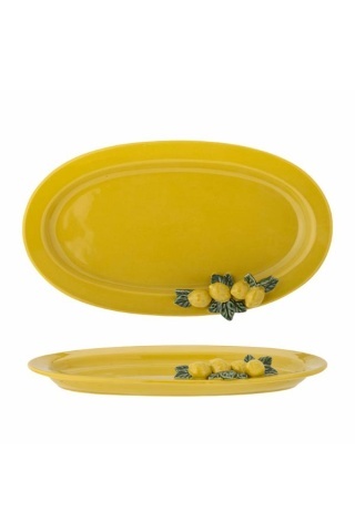Farfurie multifunctională galbenă, ceramică – Limone
