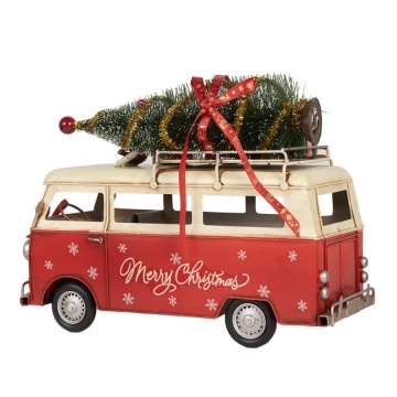 Figurina decorativă vintage din metal, 38x16x28 cm, „Holiday Camper” - Img 4