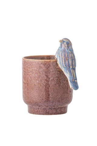 Ghiveci roz din ceramica, Ø11cm, "Larky"