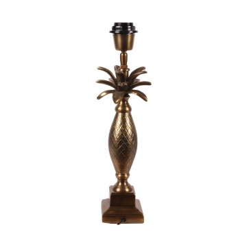 Lampă de masă din aluminiu, auriu, finisaj antichizat, 40 x 11 cm, „Gobelin”