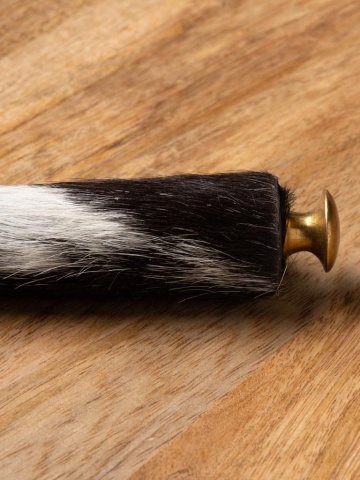 Lupă cu mâner din piele naturala de vacă, Ø10 cm - Img 3