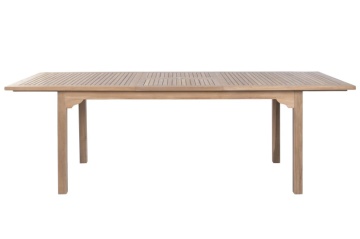 Masă dining pentru exterior extensibilă din lemn de tec 180–240 cm finisaj natural, „Malindi” - Img 5