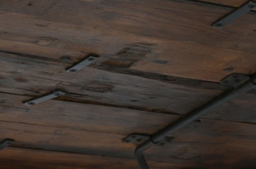 Masă dining pliabilă din lemn reciclat, 182x90x76 cm, finisaj rustic natur, „Mercado" - Img 8