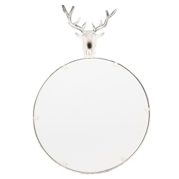 Oglinda de perete, alba, din metal, 48x10x67 cm, Deer - Img 2
