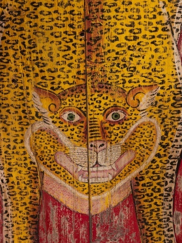 Panou decorativ lung din lemn reciclat, " Tiger "- Piesa unicat - Img 2