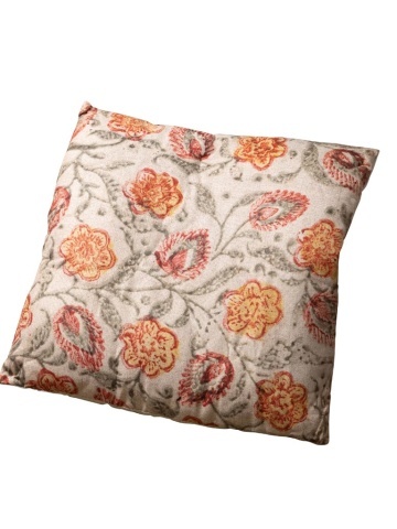 Perna decorativa, din stofa, cu imprimeu floral, Celosia 45x45cm