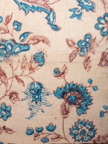 Perna decorativa, din stofa, cu imprimeu floral, Cornflower 45x45cm - Img 4