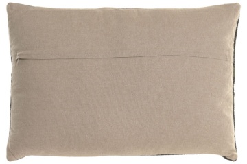 Pernă decorativă Kilim din lână și iută, 40×60 cm, fond negru cu motiv medalion etnic - Img 4