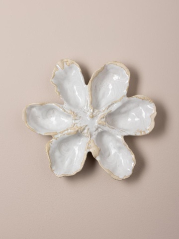 Platou pentru stridii din ceramică, 26×25 cm, "Sea Flower" - Img 6