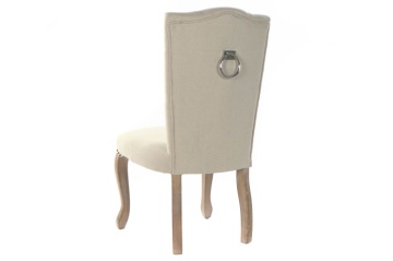 Scaun de dining bej din in și lemn de cauciuc, 51×47,5×101 cm, „Shooter Beige" - Img 4