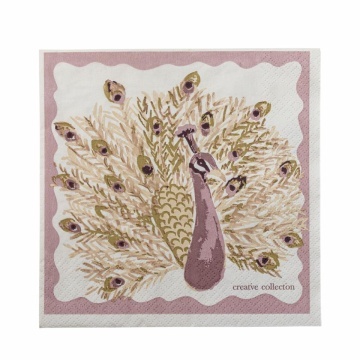 Set 20 șervețele din hârtie FSC Mix, roz, imprimeu floral, modele diferite pe față și verso, 33 x 33 cm, „Petrilli”