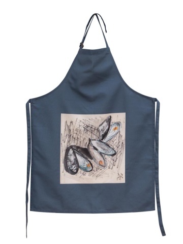 Sort de bucatarie, din material textil, Mussels