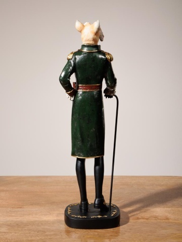 Statuie decorativă câine din rășină, H47 cm, "Dogmodore" - Img 5