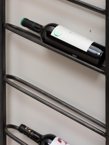 Suport de perete, pentru sticle de vin, din metal, Stim - Img 7