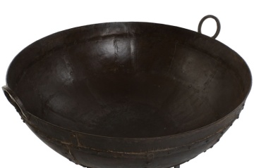 Suport decorativ vintage pentru ghivece mari și plante din metal pentru exterior, finisaj antichizat, „Tobago” - Img 3