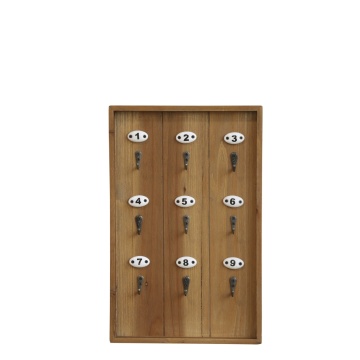 Suport pentru chei, din lemn, aspect rustic - Img 1