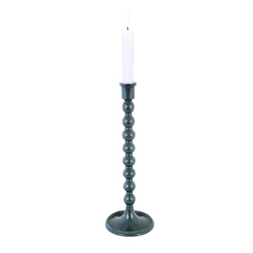 Suport pentru lumânare decorativ verde închis din metal, „Sigrid” - Img 3