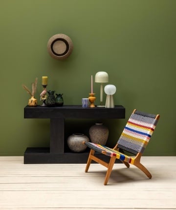 Vas decorativ din teracotta cu finisaj antichizat , H26cm , "Patina" - Img 3