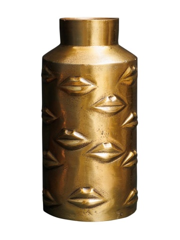 Vaza aurie din metal 16cm Salvador