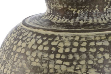 Vază decorativă tinaja patinată verde din aluminiu cu structură din aluminiu, "Verdaro" - Img 3