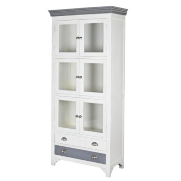 Vitrina alba, din lemn de mango, Grace