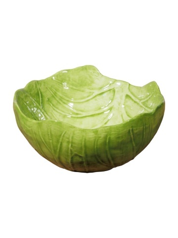 Bol din ceramica, in forma de salata, Lettuce