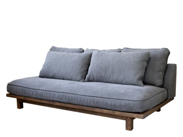 Canapea premium 2 locuri din bumbac si iuta,"Country Chic"