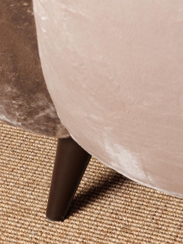 Canapea premium din catifea taupe, 3 locuri, „Mercurio” - Img 4