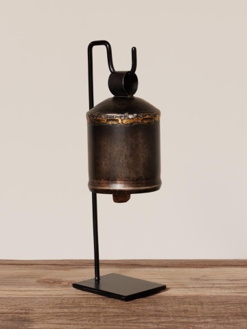 Clopot decorativ suspendat din metal, H31 cm - Img 4