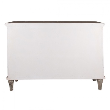 Comoda bej, din lemn masiv, aspect vintage, Fleuron - Img 4