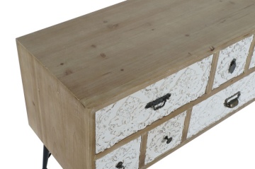 Comoda TV rustica , din metal si lemn de molid "Liberty" - Img 2