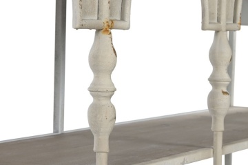 Consola, bej, din metal, aspect vintage, Arches - Img 9