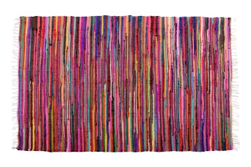 Covor din bumbac chindi țesut manual, multicolor, 120 x 180 cm, „Asfeld”