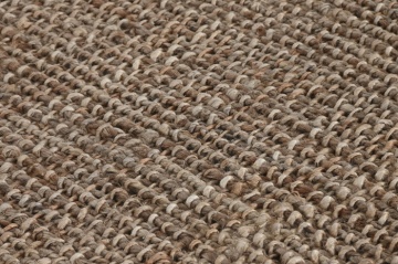 Covor din iută împletit manual, antiderapant, maro natural, 160 x 230 cm, 3000 GSM, „Jute Carpet" - Img 3