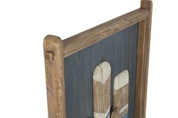 Decorațiune de perete vintage din lemn reciclat, 54×5,5×120 cm, „Aged" - Img 2