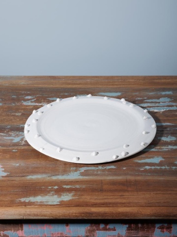 Farfurie alba din ceramica, D35cm Dante - Img 2