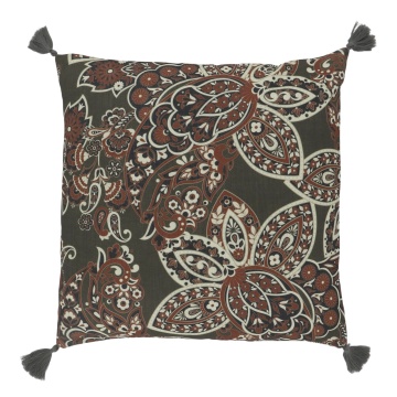 Fata de perna, din textil, 50x50 cm, cu model floral, Bia