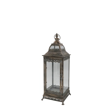 Felinar de exterior, cu patina aurie, H62cm