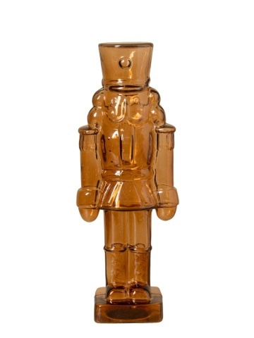 Figurină decorativă din sticlă, camel, model spărgător de nuci cu detalii în relief, finisaj lucios, 31 x 11 x 11 cm, „Casse-Noisette”