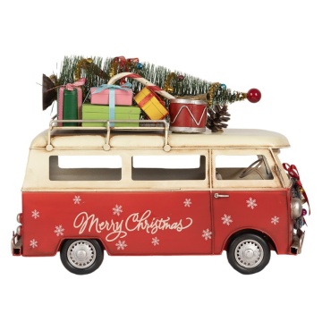 Figurina decorativă vintage din metal, 38x16x28 cm, „Holiday Camper”