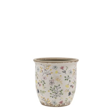 Ghiveci cu motiv floral, H14.5/D14.5 cm Cavaillon - Img 1