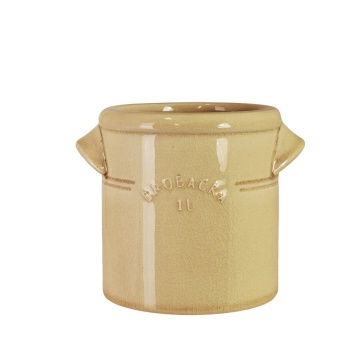 Ghiveci din ceramică glazurată manual 1L galben, „Brobacka"