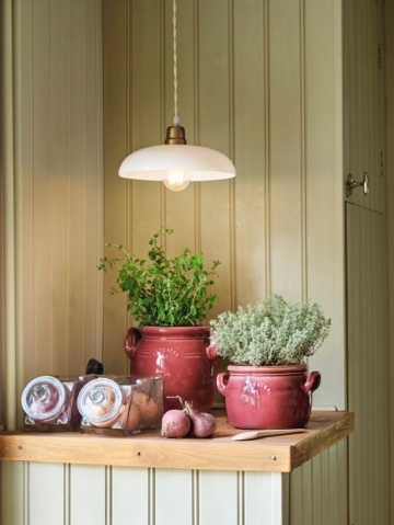Ghiveci din ceramică glazurată manual 2L burgundy înalt, „Brobacka" - Img 3